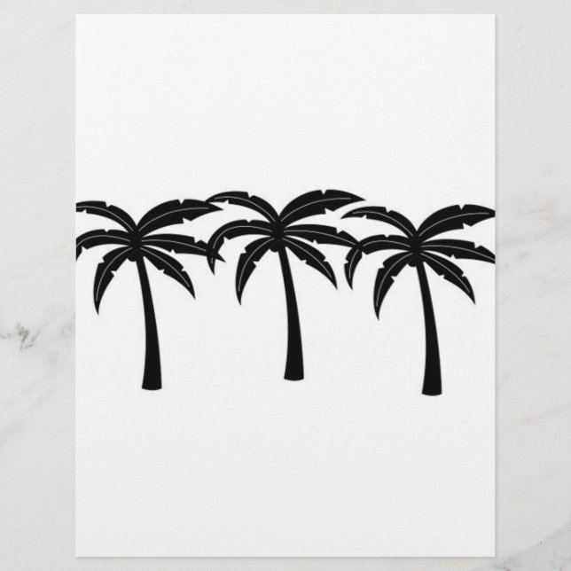 Flyer Tropical Palm Trees (Frente)