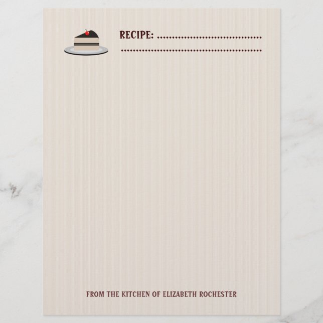 Flyer Trozo de pastel (Frente)