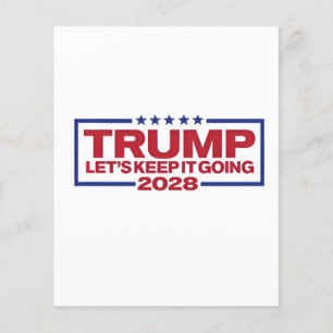Flyer Trump 2028 Sigamos adelante