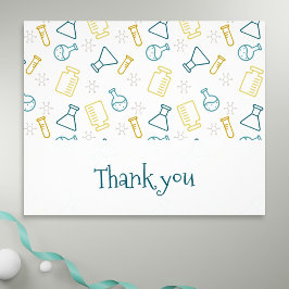 Flyer Tubos de prueba de frascos de laboratorio científi