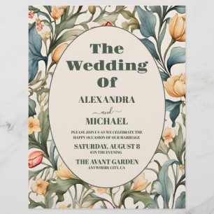 Flyer Tulipanes al Acuarela Presupuesto Boda William Mor