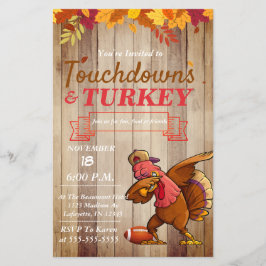 Flyer Turcos y la invitación al Día de Acción de Gracias