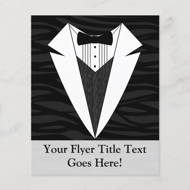 Flyer Tuxedo negro/blanco (Frente)