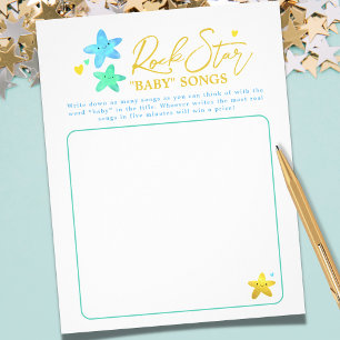 Flyer Twinkle Little Star Music Party Game Baby Shower