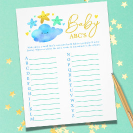 Flyer Twinkle Little StarJuego de Fiesta Baby Shower de 
