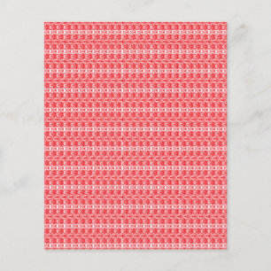 Flyer Un diseño abstracto rojo vivo y naranja con swirli