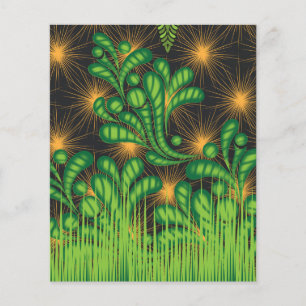 Flyer un espejo y algunas plantas