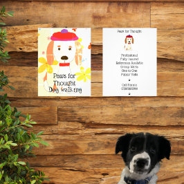 Flyer Un negocio de crecimiento de la caminata de perros