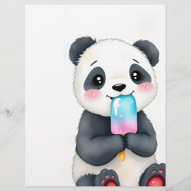 Flyer un panda cariñoso (Frente)