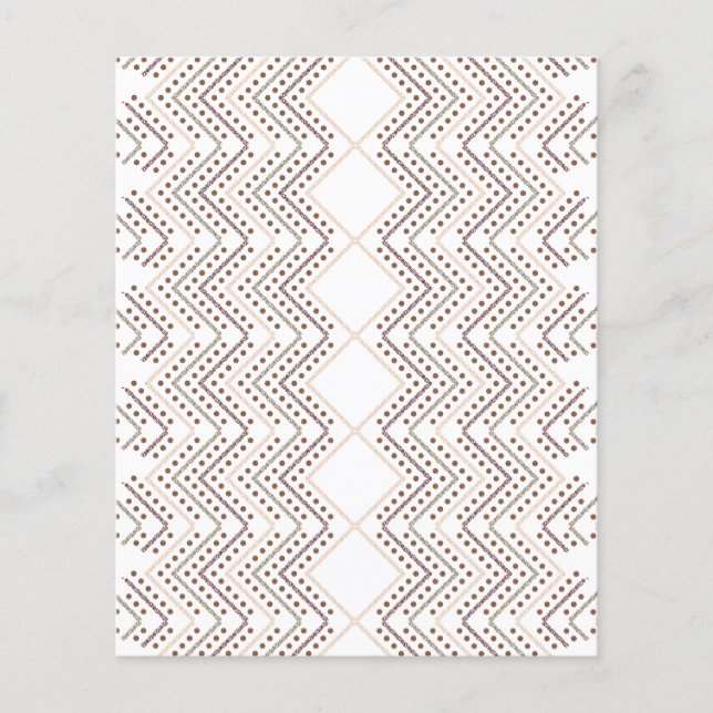 Flyer Un patrón geométrico repetido con formas de diaman (Frente)