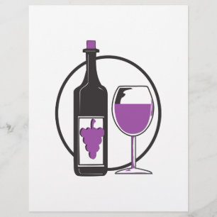 Flyer Un poco de vino/rojo