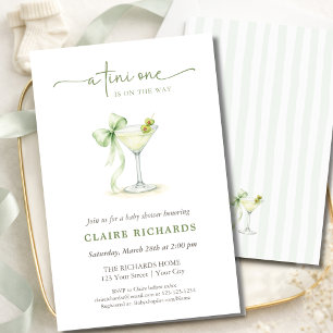 Flyer Un Tini Uno Está En Camino Fiesta de Bebé con Pres