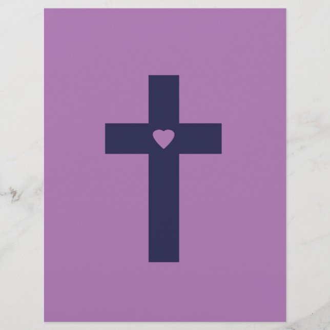 Flyer Una cruz con corazón (Frente)