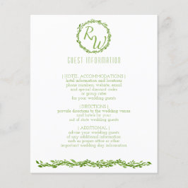 Flyer Una elegancia Woodsy | Información de invitado del