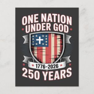 Flyer Una Nación Bajo Dios 1776 2026