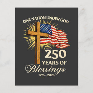 Flyer Una Nación Bajo Dios 250 Años de Bendiciones
