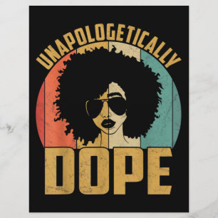 Flyer Unapologetically Dope Black Pride Melanin African