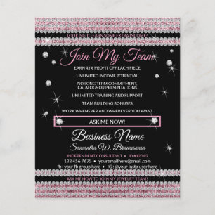 Flyer Únete a mi equipo Joyas Bling