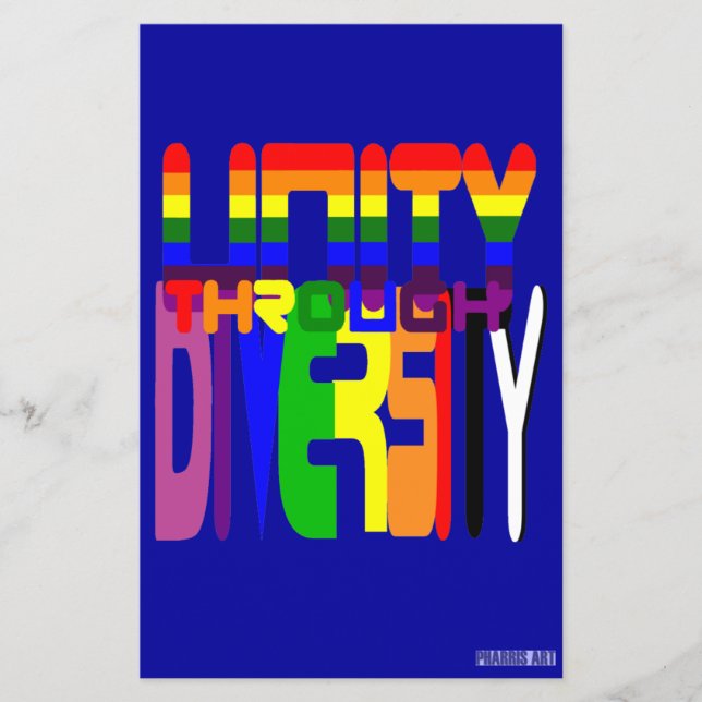Flyer Unidad a través de la diversidad (Frente)