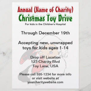 Flyer Unidad anual de juguetes Navidades   Caridad de Sa