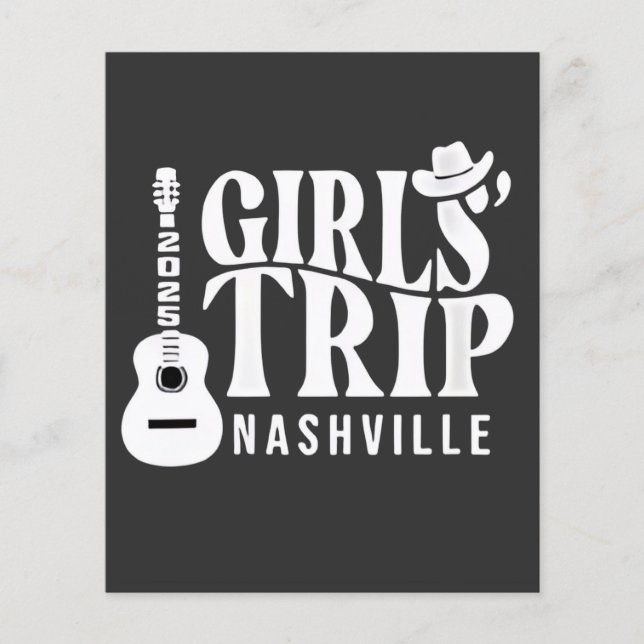 Flyer Vacaciones de chicas en Nashville 2025 Verano  (Frente)