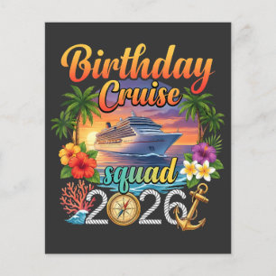 Flyer Vacaciones de cumpleaños en crucero