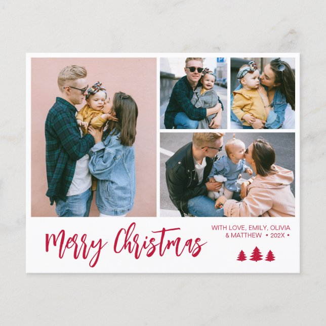 Flyer Vacaciones de Navidades de Pino Collage de Guión R (Frente)