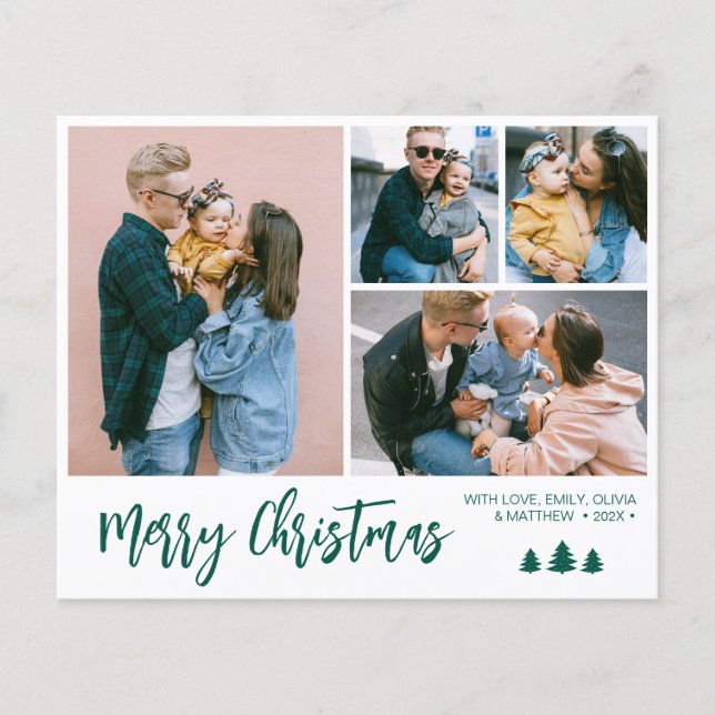 Flyer Vacaciones de Navidades de Pino de Collage Green S (Frente)