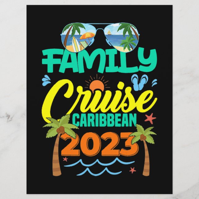 Flyer Vacaciones de verano de 2023 para crucero familiar (Frente)