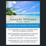Flyer Vacaciones tropicales, agente de viajes anunciante<br><div class="desc">Vacaciones Tropicales,  Agentes De Viajes Anunciando Volantes Por La Tienda De Tarjetas De Negocios.</div>