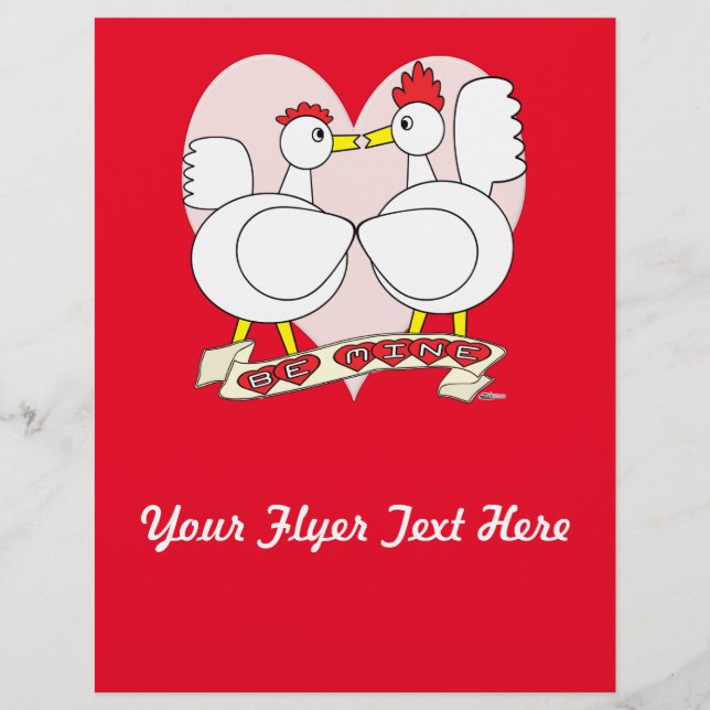 Flyer Valentine Be Mine (Frente)