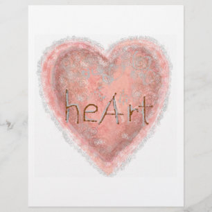 Flyer Valentine Pink Heart