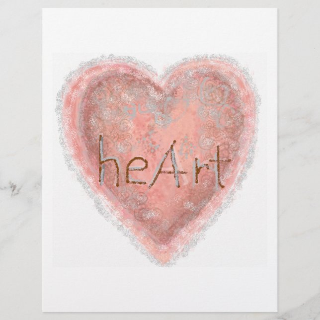 Flyer Valentine Pink Heart (Frente)