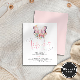 Flyer Valorar la mariposa dulce en el camino Floral Baby