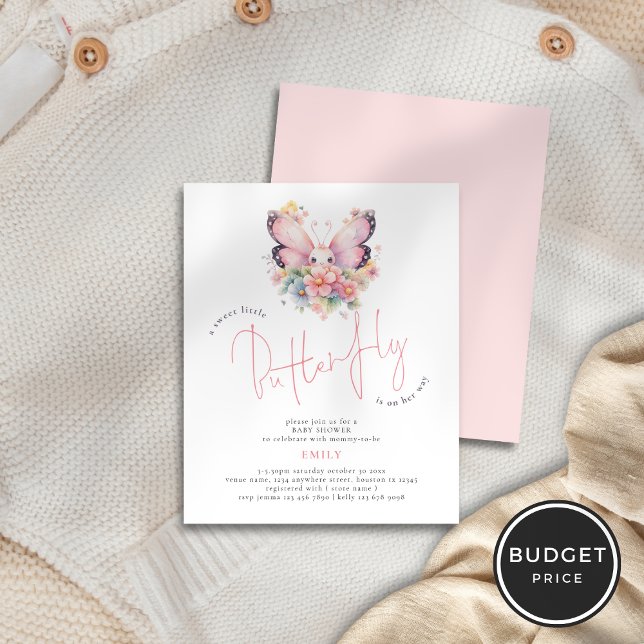 Flyer Valorar la mariposa dulce en el camino Floral Baby (Subido por el creador)