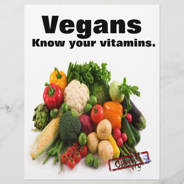Flyer Vegan Vitamins (Frente)
