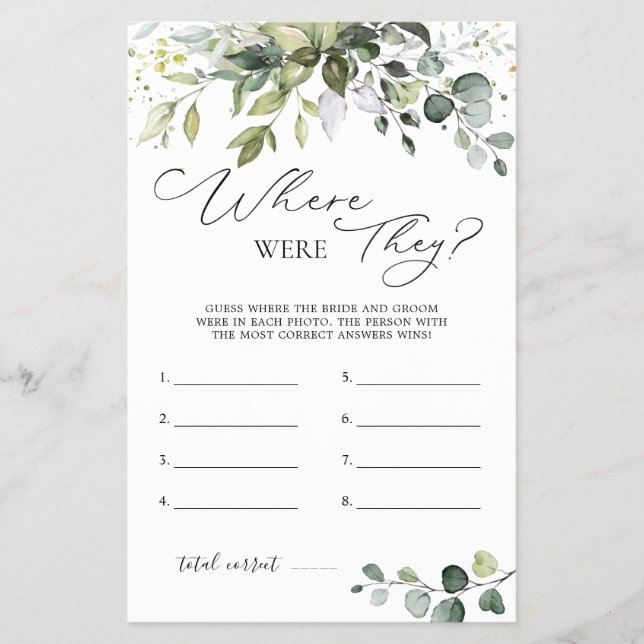 Flyer Vegetación de juegos de duchas de novias donde est (Frente)