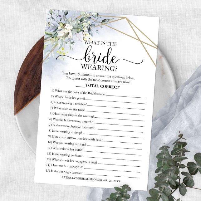 Flyer Vegetación ¿Qué Lleva La Novia Viendo El Juego De  (Subido por el creador)