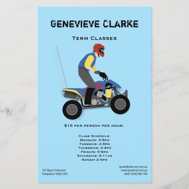 Flyer Vehículo todo terreno (Frente)