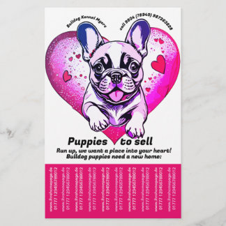 Flyer Vender cachorro Bulldog Francés