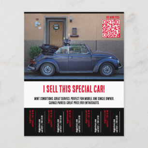 Flyer Venta de autos con desgarro de lágrimas