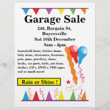 Venta de Garage Rótulo Yard Sale