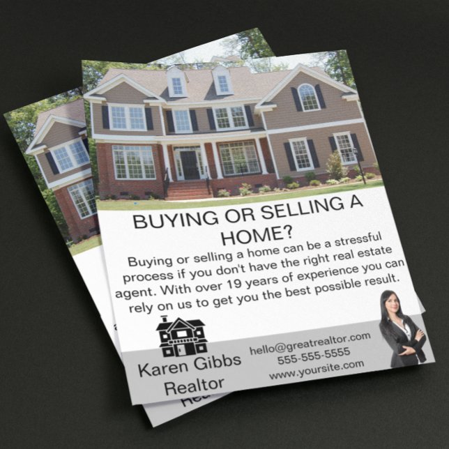 Flyer Venta simple de propiedades inmobiliarias Minimali (real estate simple promotional flyer)