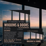 Flyer Ventana Escena, Ventana y Puerta Fitter Company<br><div class="desc">Volante publicitario de Window Scene,  Window & Door Fitter Company por The Business Card Store.</div>