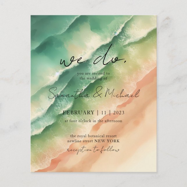 Flyer Verano en Fiesta de Green Ocean Beach (Frente)