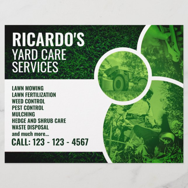 Flyer Verde profesional moderno (Frente)