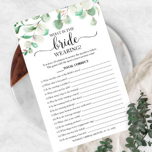 Flyer Verde Qué Lleva Puesto La Novia Juego Nupcial