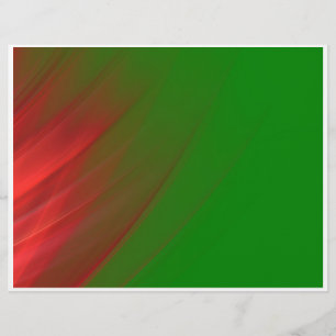 Flyer verde y rojo