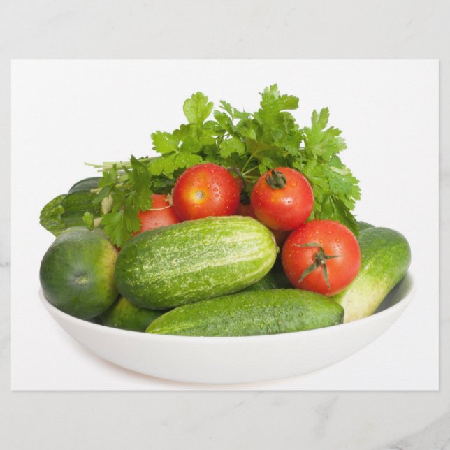 Flyer Verduras en blanco (Frente)