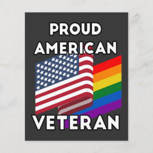 Flyer Veteranos Lgbt - Bandera Americana